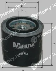 Mfilter TF34 — Oil Filter