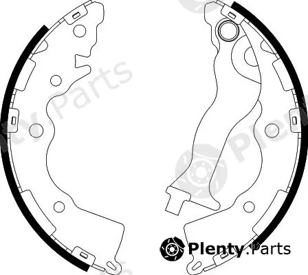 Hella Pagid 8DB355000-281 — Brake Shoe Set