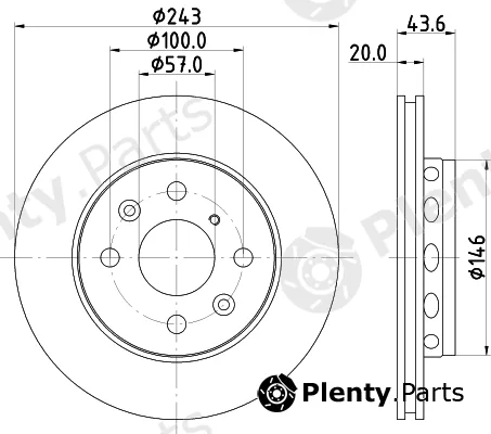 Hella Pagid 8DD355105-011 — Brake Disc