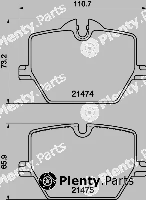 Hella Pagid 8DB355040-601 — Brake Pad Set, disc brake
