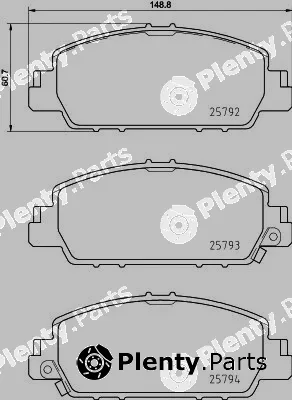 Hella Pagid 8DB355021-471 — Brake Pad Set, disc brake