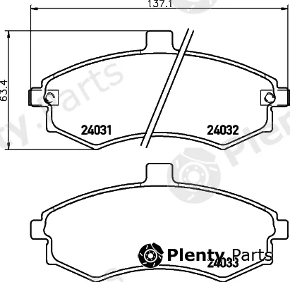 Hella Pagid 8DB355010-481 — Brake Pad Set, disc brake