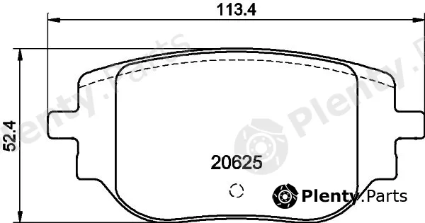 Hella Pagid 8DB355044-341 — Brake Pad Set, disc brake