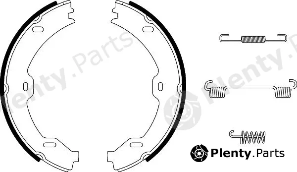 Hella Pagid 8DA355050-481 — Brake Shoe Set, parking brake