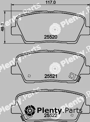 Hella Pagid 8DB355041-141 — Brake Pad Set, disc brake