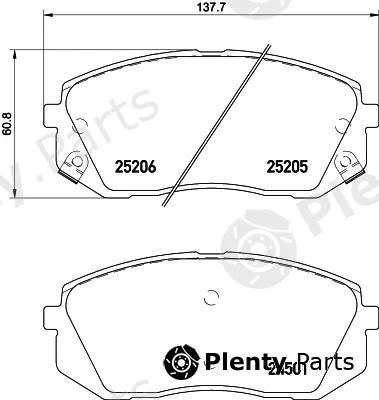Hella Pagid 8DB355025-981 — Brake Pad Set, disc brake