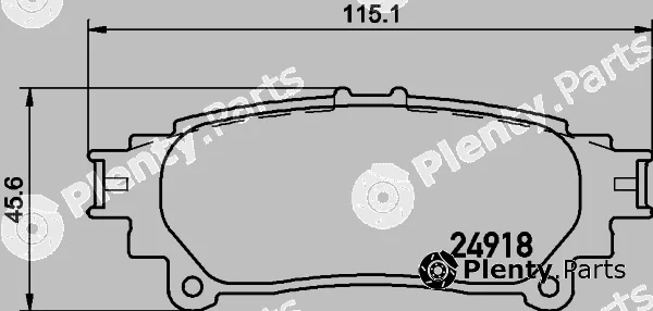 Hella Pagid 8DB355015-371 — Brake Pad Set, disc brake