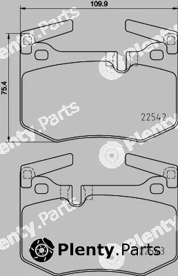 Hella Pagid 8DB355025-611 — Brake Pad Set, disc brake