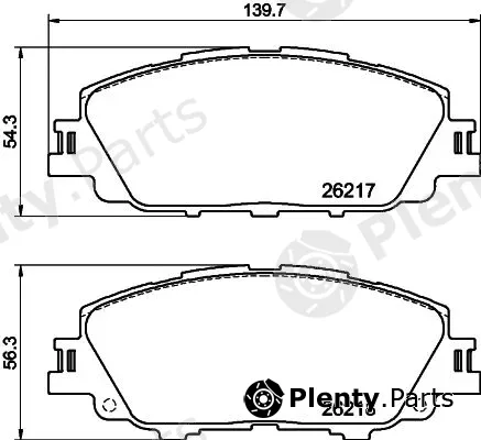 Hella Pagid 8DB355040-411 — Brake Pad Set, disc brake