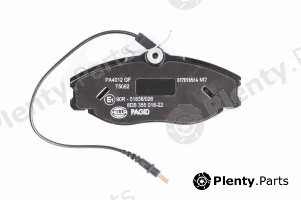 Hella Pagid 8DB355018-221 — Brake Pad Set, disc brake