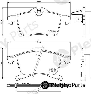 Hella Pagid 8DB355009-221 — Brake Pad Set, disc brake