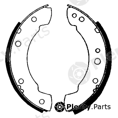 Hella Pagid 8DB355000-541 — Brake Shoe Set