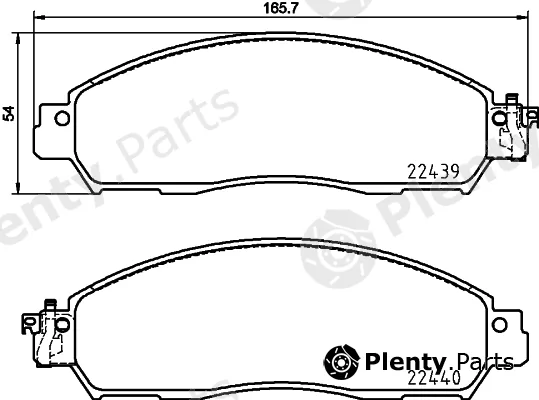 Hella Pagid 8DB355032-071 — Brake Pad Set, disc brake