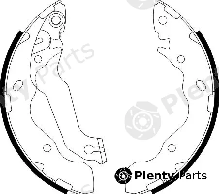 Hella Pagid 8DB355002-761 — Brake Shoe Set