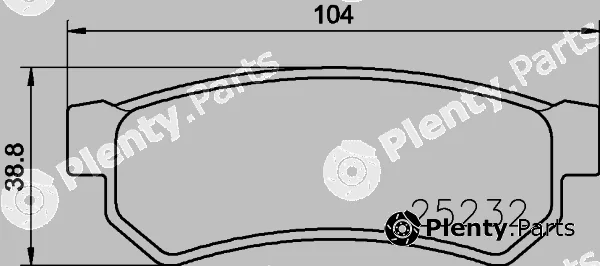 Hella Pagid 8DB355029-111 — Brake Pad Set, disc brake NAO