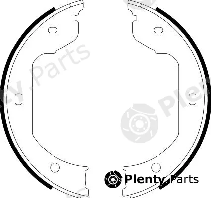 Hella Pagid 8DA355050-471 — Brake Shoe Set, parking brake