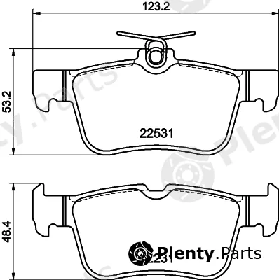 Hella Pagid 8DB355041-071 — Brake Pad Set, disc brake