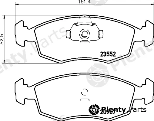 Hella Pagid 8DB355023-831 — Brake Pad Set, disc brake