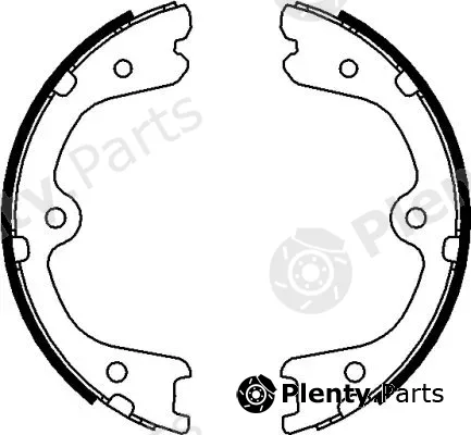 Hella Pagid 8DA355050-861 — Brake Shoe Set, parking brake