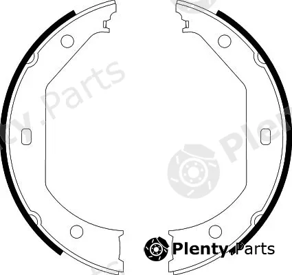 Hella Pagid 8DA355050-381 — Brake Shoe Set, parking brake