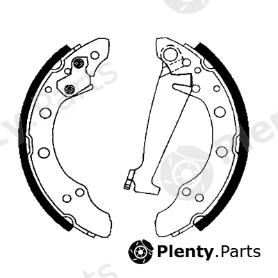Hella Pagid 8DB355001-341 — Brake Shoe Set