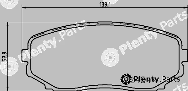 Hella Pagid 8DB355028-621 — Brake Pad Set, disc brake NAO