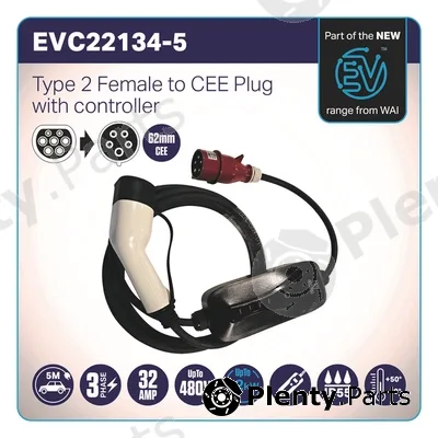 WAI EVC22134-5 — Charging Cable, electric vehicle
