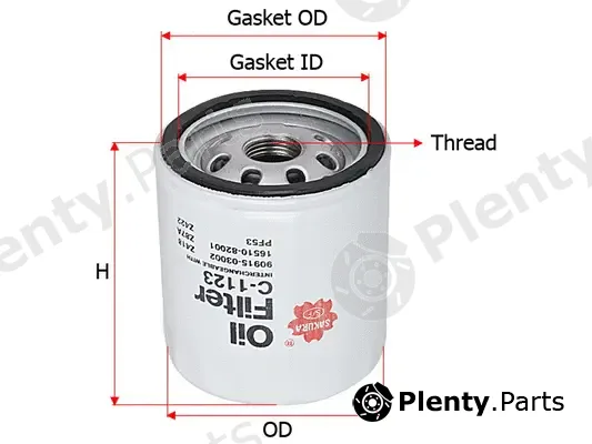 SAKURA Automotive C-1123 — Oil Filter