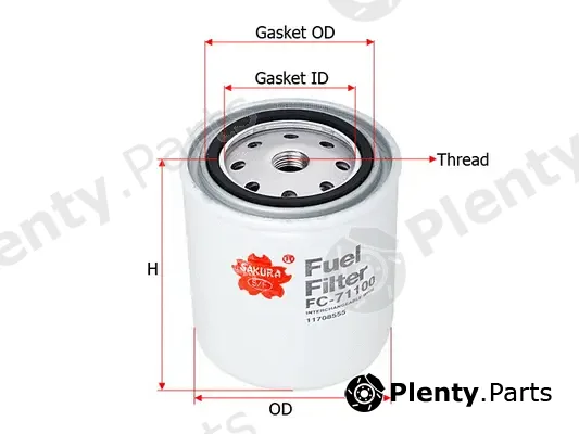 SAKURA Automotive FC-71100 — Fuel Filter