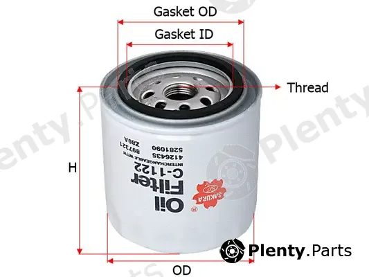 SAKURA Automotive C-1122 — Oil Filter