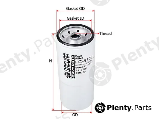 SAKURA Automotive FC-5703 — Fuel Filter