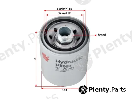 SAKURA Automotive HC-79081 — Filter, operating hydraulics