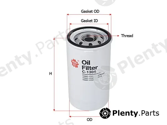 SAKURA Automotive C-1304 — Oil Filter