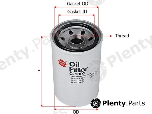 SAKURA Automotive C-1007 — Oil Filter