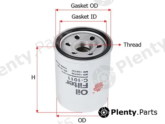 SAKURA Automotive C-1011 — Oil Filter