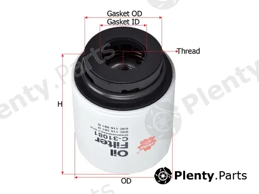 SAKURA Automotive C-31081 — Oil Filter
