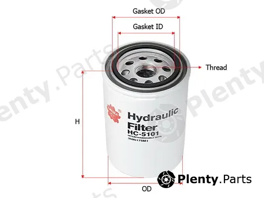 SAKURA Automotive HC-5101 — Filter, operating hydraulics