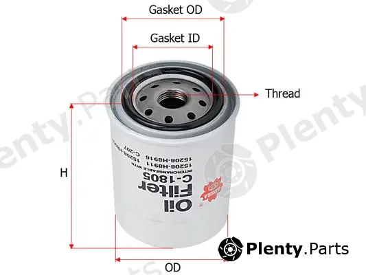 SAKURA Automotive C-1805 — Oil Filter