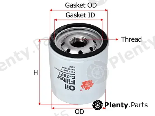 SAKURA Automotive C-7971 — Oil Filter