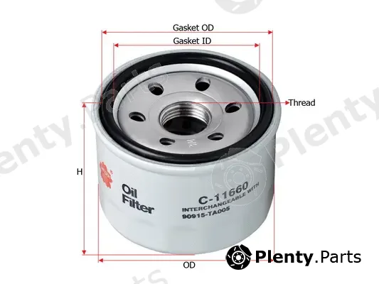 SAKURA Automotive C-11660 — Oil Filter