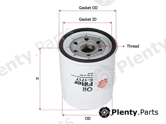 SAKURA Automotive C-1717 — Oil Filter