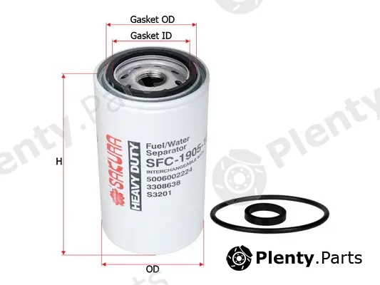 SAKURA Automotive SFC-1905-10 — Water Trap, fuel system