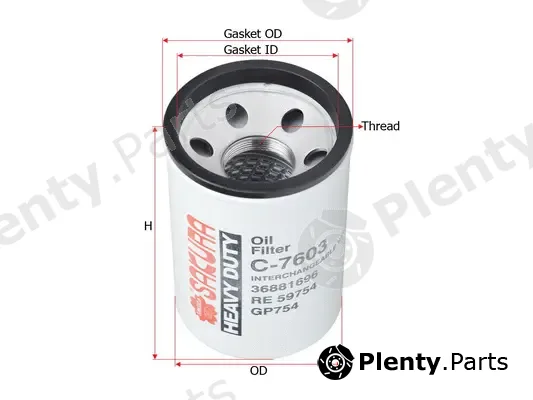 SAKURA Automotive C-7603 — Oil Filter