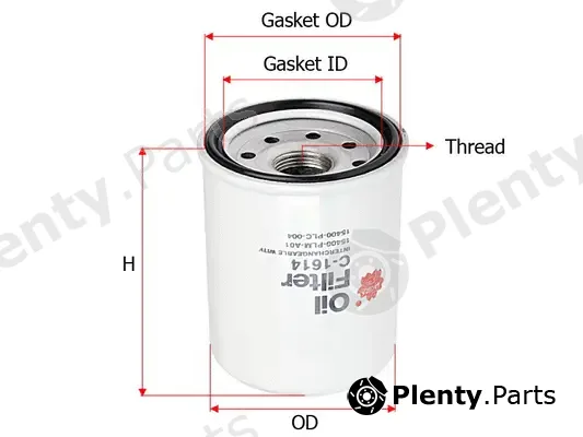 SAKURA Automotive C-1614 — Oil Filter