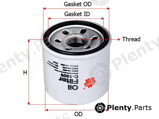 SAKURA Automotive C-1809 — Oil Filter