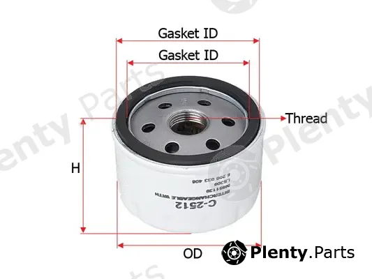 SAKURA Automotive C-2512 — Oil Filter