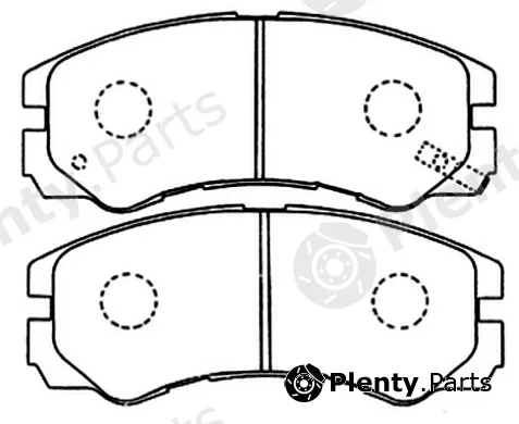 Asva AKD-1343 — Brake Pad Set, disc brake Packing AKYOTO