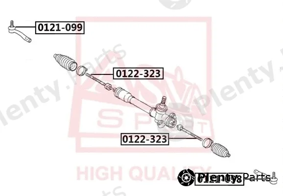 Asva 0121-098 — Tie Rod End