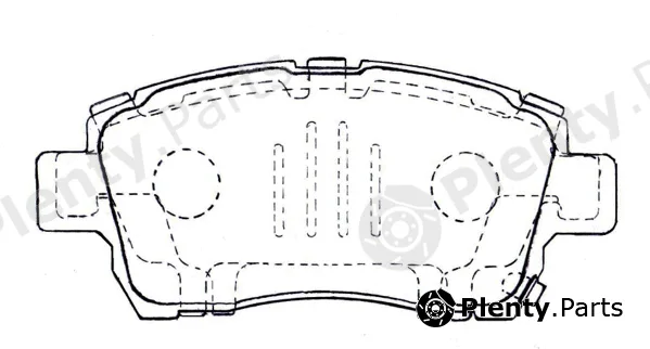 Asva AKD-0509 — Brake Pad Set, disc brake Packing AKYOTO