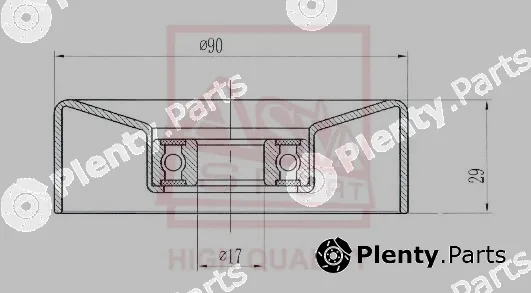 Asva FDBP-002 — Tensioner Pulley, V-belt